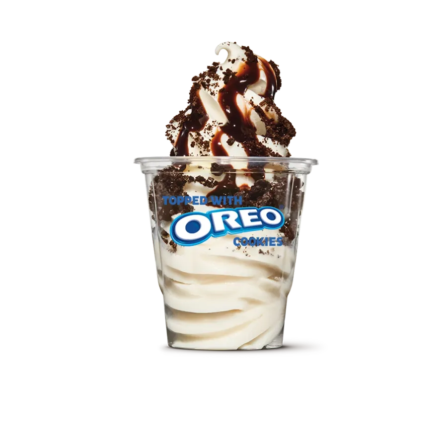 Pos Panda Sundae Topped With Oreo